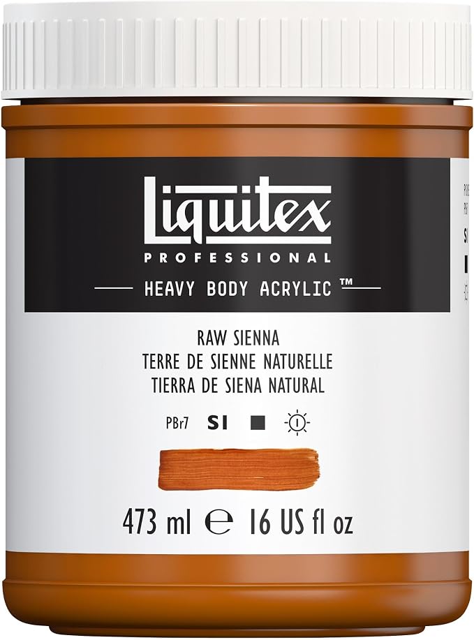 Liquitex Professional Heavy Body Acrylic Paint, 16-oz Pot, Raw Sienna by Liquitex