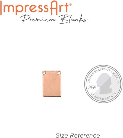 ImpressArt - Premium Metal Stamping Rectangle Blanks - Image 3