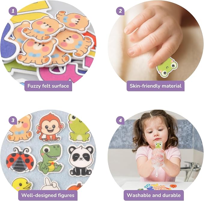 CHEFAN Felt Ten-Frame Set Math Manipulative Counter - Image 4