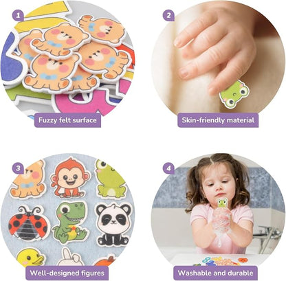 CHEFAN Felt Ten-Frame Set Math Manipulative Counter - Image 4