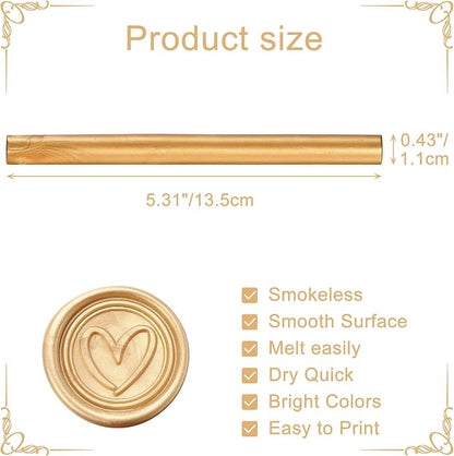 Yoption 15 Pieces Light Gold Glue Gun Sealing Wax Sticks - Image 5
