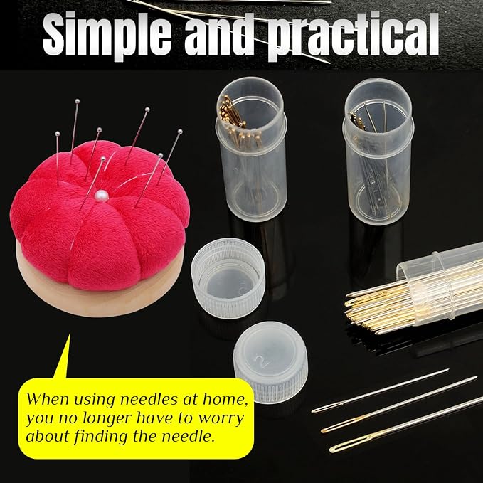 Uxney Pin Cushion, Wooden Sewing Pin Cushion Pincushion Needle Cushion - Image 5
