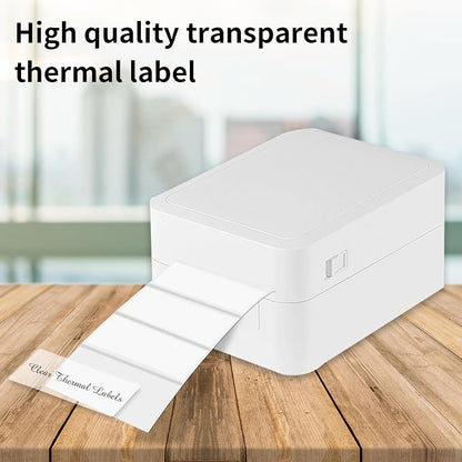 1" x 3" Transparent Thermal Label Stickers, Waterproof Thermal Printer Sticker - Image 4