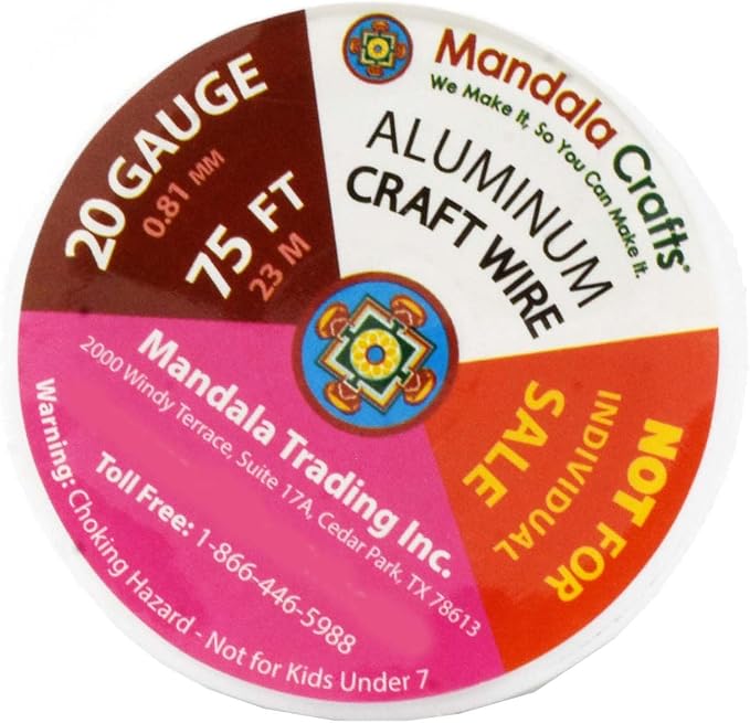 Mandala Crafts 20 Gauge Anodized Aluminum Craft Wire - Image 2