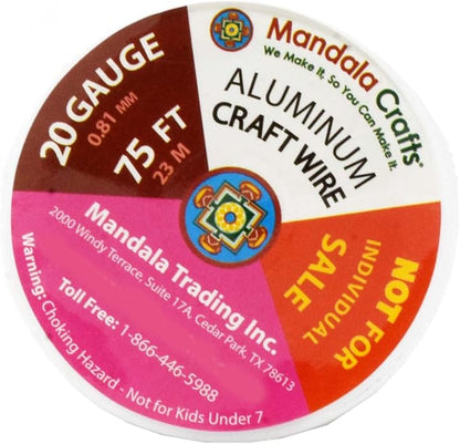 Mandala Crafts 20 Gauge Anodized Aluminum Craft Wire - Image 2
