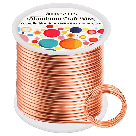 Anezus 12 Gauge Craft Wire Bendable - 2mm Metal Armature Sculpting Wire by anezus