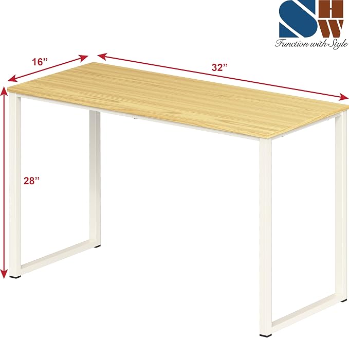 SHW Mission 32-Inch Home Office Computer Desk - Image 3
