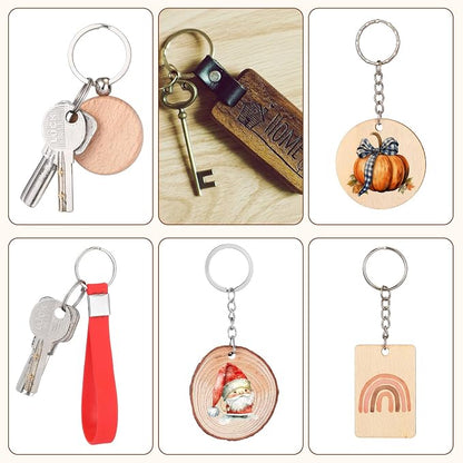 Tondiamo 122 Pcs Laser Engraving Blanks Keychains Bulk Laser Cutting Engraving - Image 7