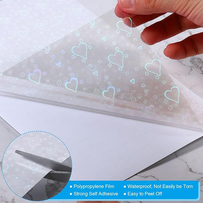 PATIKIL 11.7x8.3" Holographic Sticker Paper, 10Sheets A4 Polypropylene - Image 3