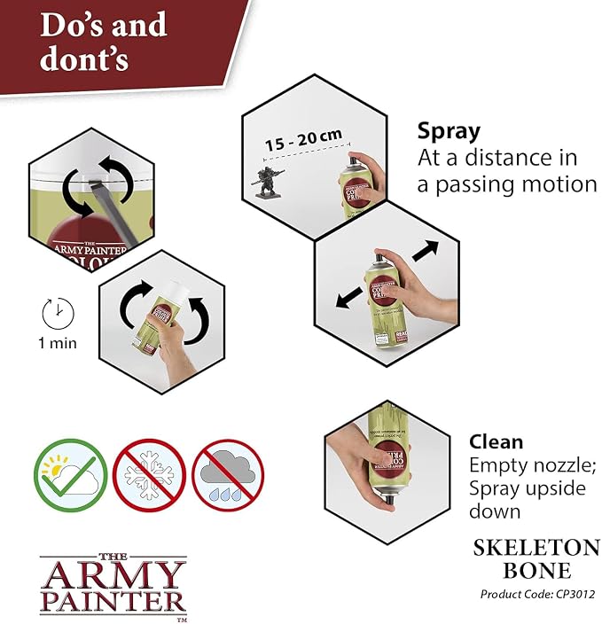 The Army Painter Color Primer Spray Paint, Skeleton Bone, 13.5oz - Image 4