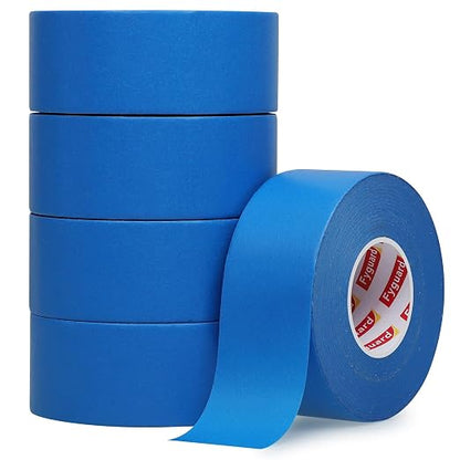 5 Rolls Blue Painters Tape 1.42In × 55Yd Wide Blue Masking Tape, Washi Tape by Fyguard