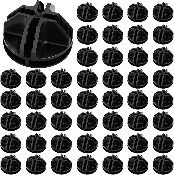 48 Pieces Cube Connectors Plastic Storage Wire Cube Organizer ABS Connectors by Jovitec