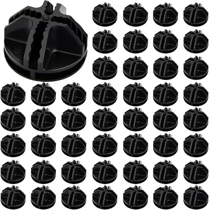 48 Pieces Cube Connectors Plastic Storage Wire Cube Organizer ABS Connectors by Jovitec