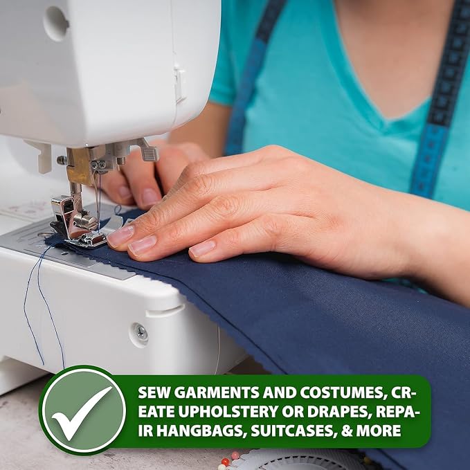 Mandala Crafts Bonded Nylon Thread Turquoise Heavy Duty Sewing Threads - Image 7