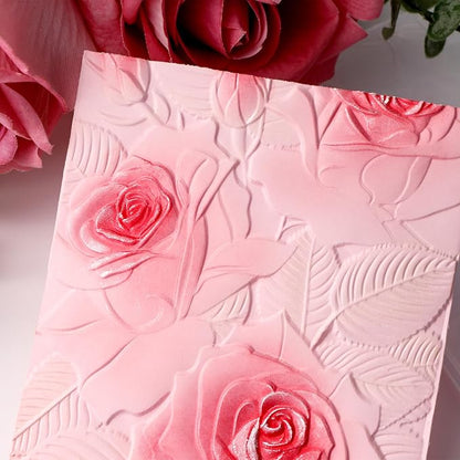 BAOFALI 3D Plastic Embossing Folders Rose - Image 5