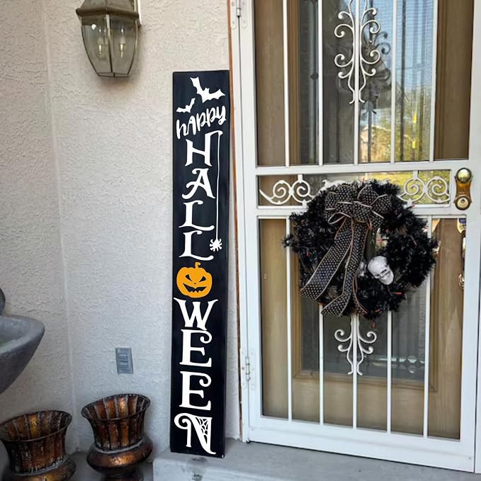 Halloween Stencils for Painting on Wood Door Sign Reusable Large Holiday - Image 4