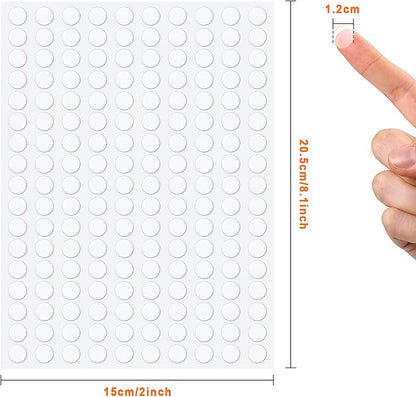 Zonon 3000 Pcs Double Sided Adhesive Dots Clear Glue Point Tape Stickers - Image 2