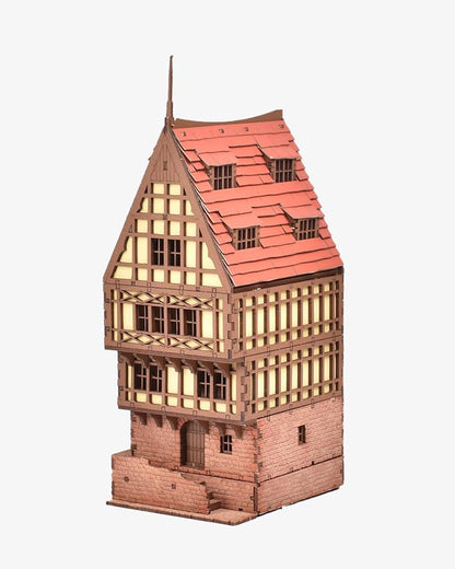 Brick Rowhouse DIY Wooden Building Kit - Image 8
