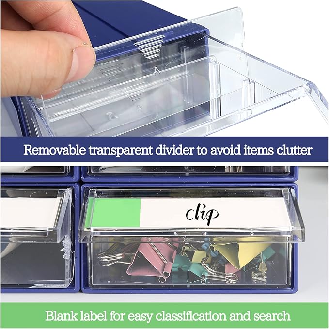 9pcs Sewing Craft Storage Box Hardware Craft Drawer Storage Cabinet Plastic - Image 4