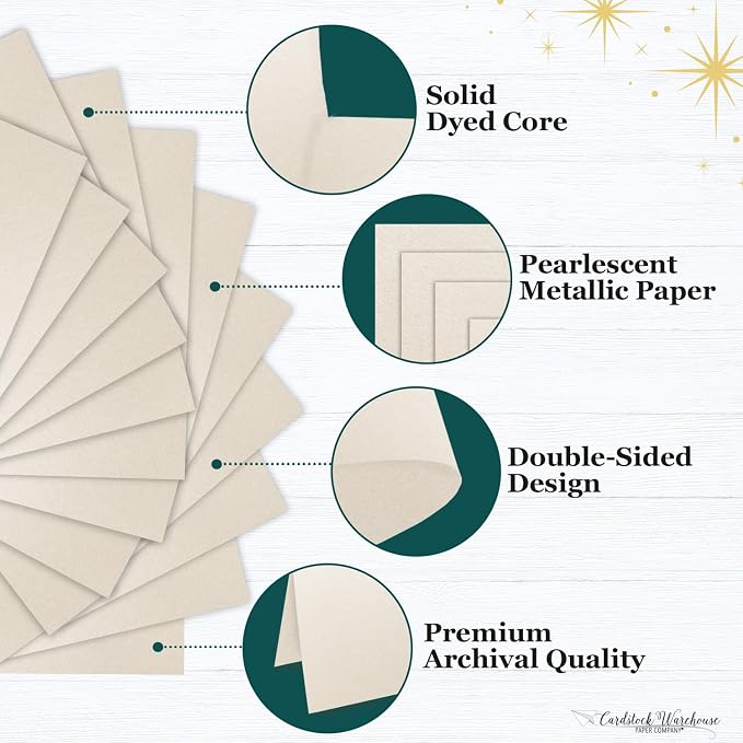 Cardstock Warehouse Stardream Opal Ivory Cardstock Paper - Image 3