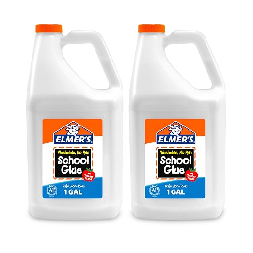 Elmer's Liquid School Glue Washable 1 Gallon 2 Count by Elmers