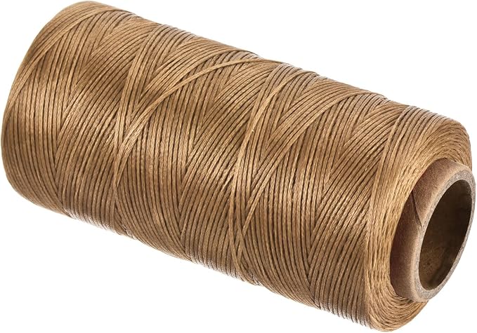 MECCANIXITY Waxed Thread, 284 Yard 0.8mm 150D Flat Wax Thread Polyester Waxed by MECCANIXITY