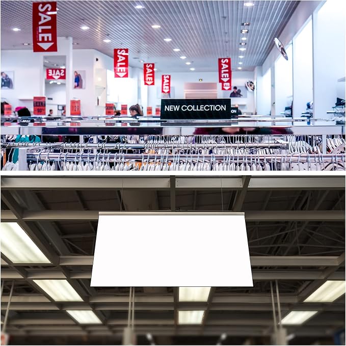 MECCANIXITY PVC Poster Hanger Rail Poster Strip Bar 150cm/59inch Clear - Image 6