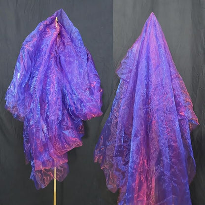 Two-Tone Iridescent Holographic Organza Fabric by Unknown