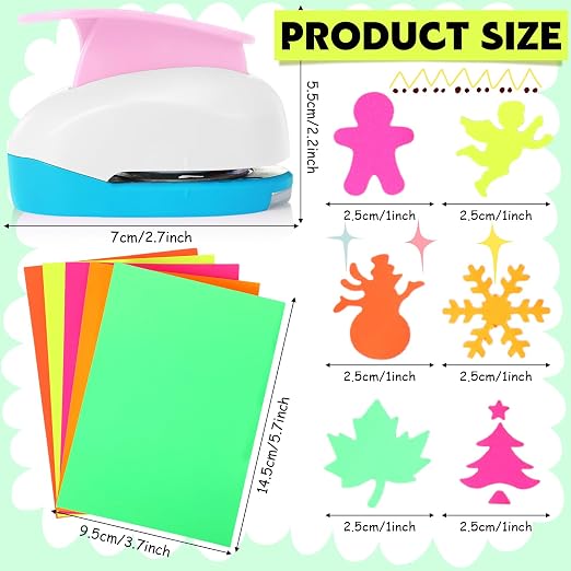 CHENGU 16 Pcs Craft Holes Punch Paper Punchers Scrapbook Punches - Image 2