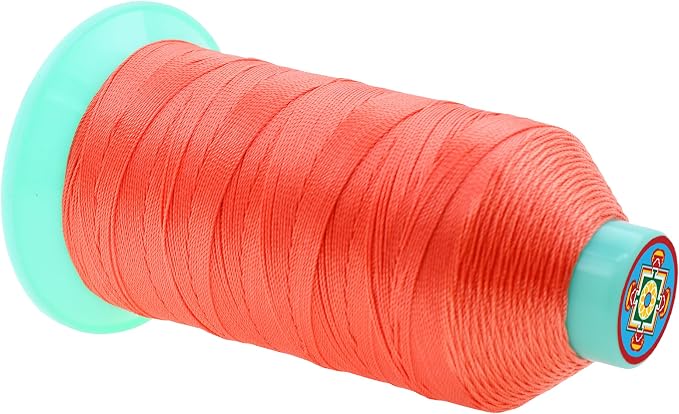 Mandala Crafts Bonded Nylon Thread Coral Heavy Duty Sewing Threads - Image 2
