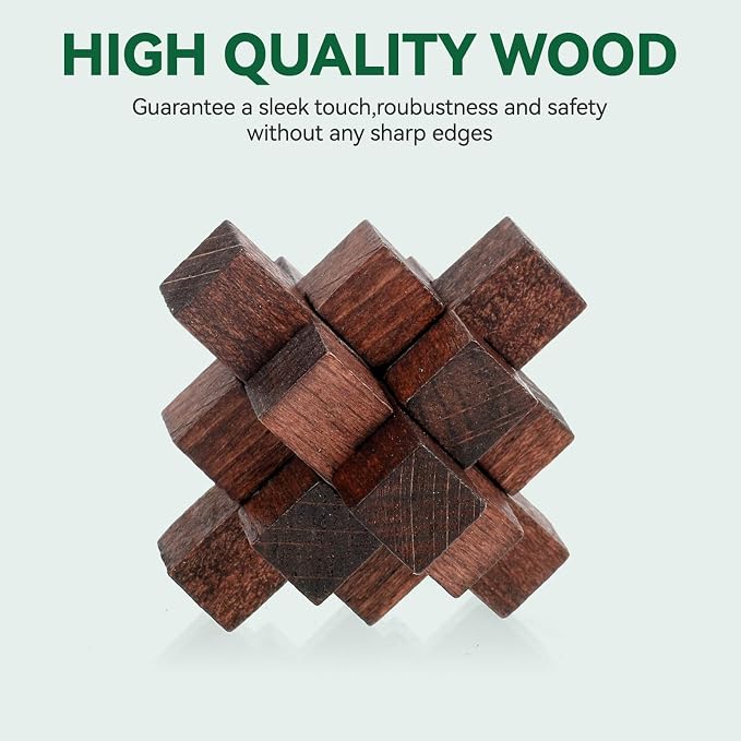 24 Pcs Brain Teaser Puzzles for Adults Teens - Image 6