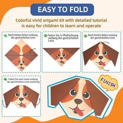 Origami Paper Kit for Kids Ages 5-8 8-12, 152 Sheets Origami Paper - Image 8