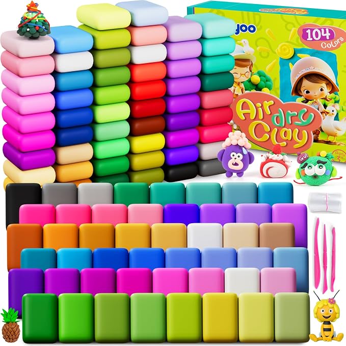 Air Dry Clay 104 Colors, Modeling Clay by Ixiaoyoo