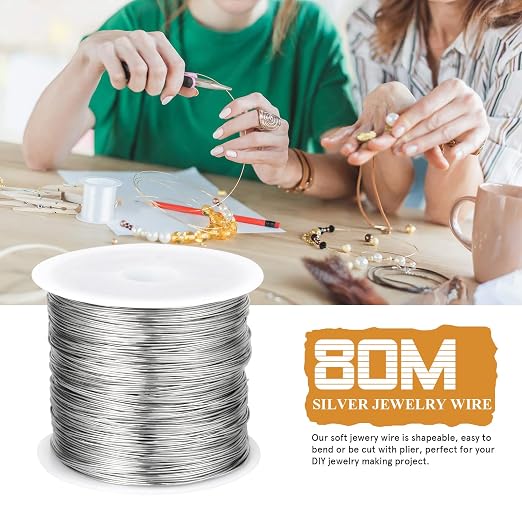 262FT Jewelry Wire 24 Gauge Tarnish-Resistant Copper Beading Wires Roll Bulk - Image 2