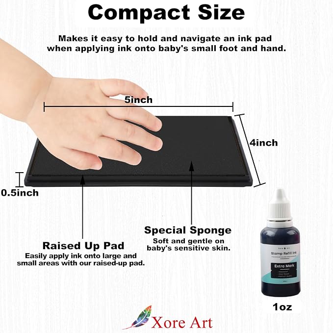 5"x4'' Large Ink Pad Washable Stamp Ink Pad - Image 2