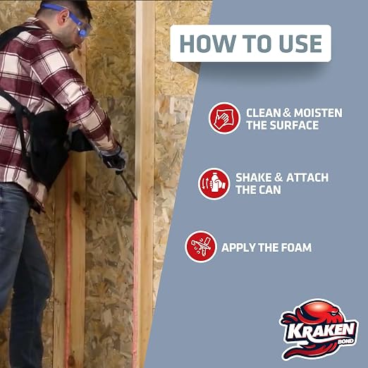 KRAKEN BOND Drywall & Panel Adhesive Foam - Image 4