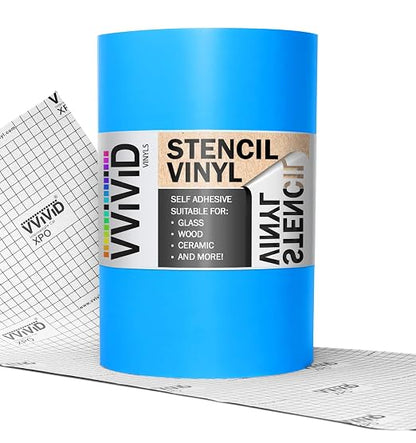VViViD Blue Stencil Vinyl Masking Film by VVIVIDVINYLS