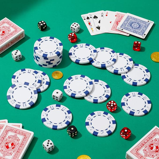 100 Pcs 11.5 Gram Poker Chips ABS Monte Carlo, 40 mm Bingo Chips Tokens Markers - Image 2