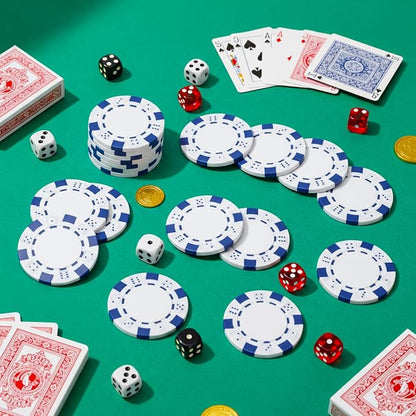 100 Pcs 11.5 Gram Poker Chips ABS Monte Carlo, 40 mm Bingo Chips Tokens Markers - Image 2