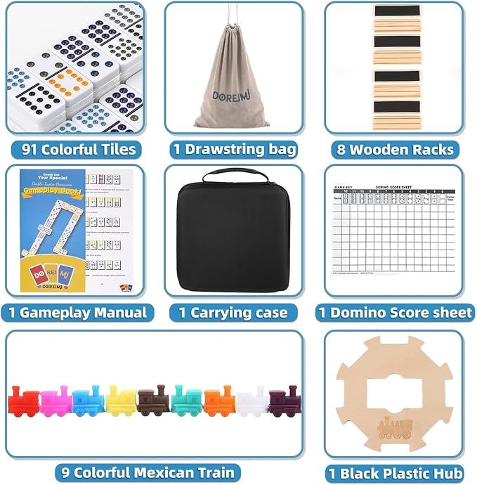 Upgraded Mexican Train Dominoes Set - Image 3