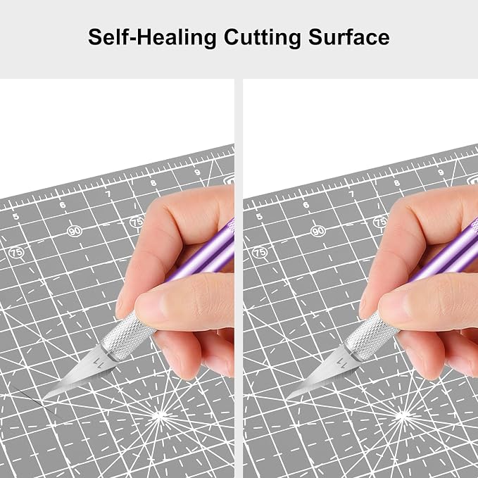 Headley Tools 12"x12" Rotating Cutting Mat, Self Healing Mat - Image 6