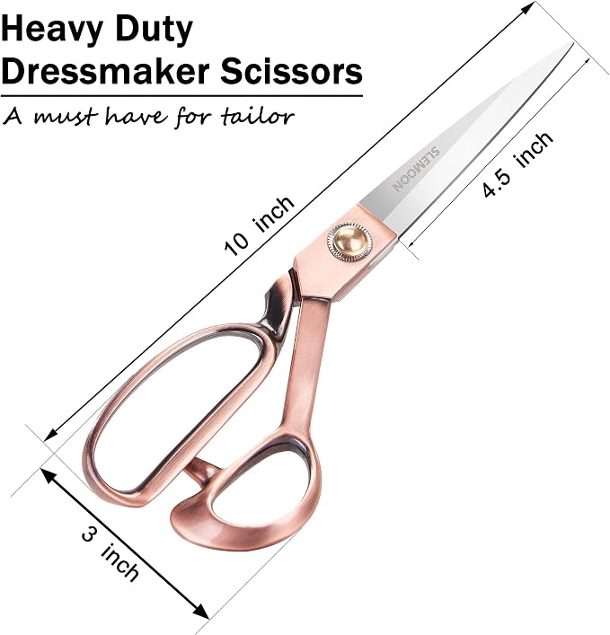 Fabric Scissors Professional 10" Sewing Scissors, Heavy Duty Shears - Image 3