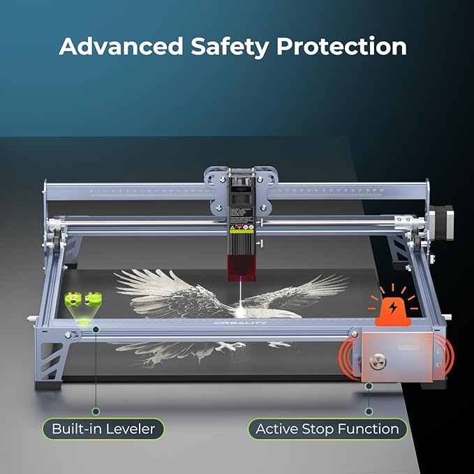 Creality Falcon 10W Laser Engraver Machine, 0.06mm High Precision Laser - Image 4