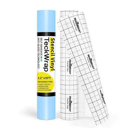 TECKWRAP Stencil Film Roll for Wood, Sticker by TECKWRAP