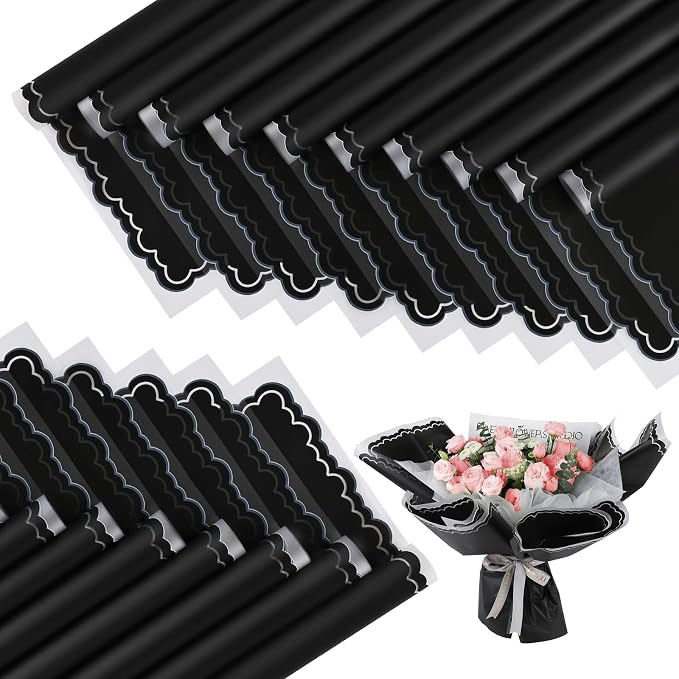 FUHITIM 20 Sheets Flower Wrapping Paper by FUHITIM
