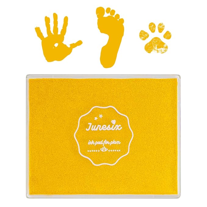 Ink Pad, 5x4'' Washable Non-Toxic Ink Stamp Pad by Ancwzoz