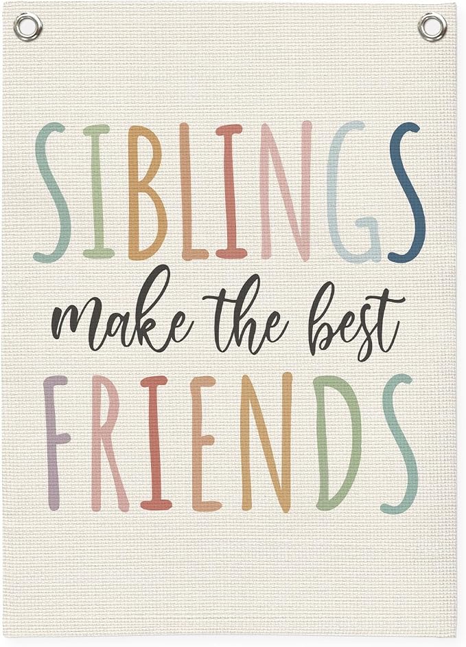 Kids Room Decor, Sisters Make The Best Friends, Boho Girls Bedroom Playroom by Unknown