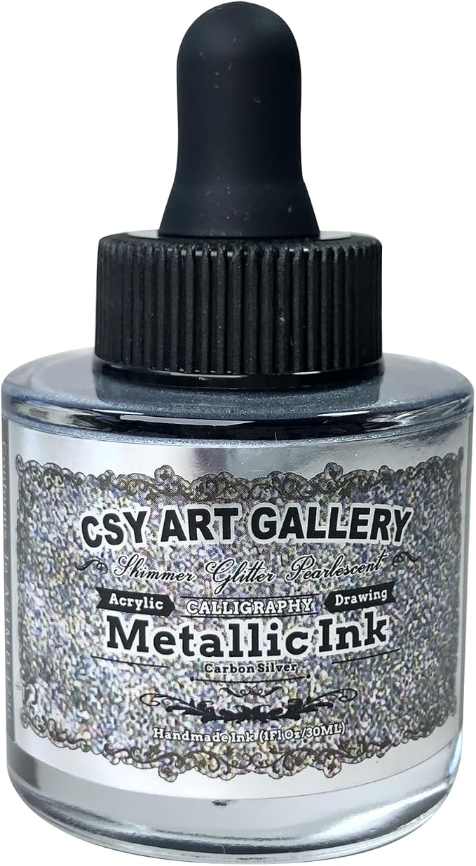 CSY Art Gallery Metallic Acrylic Paint Ink-Alcohol Inks -Crafts Paints by CSY+art+gallery