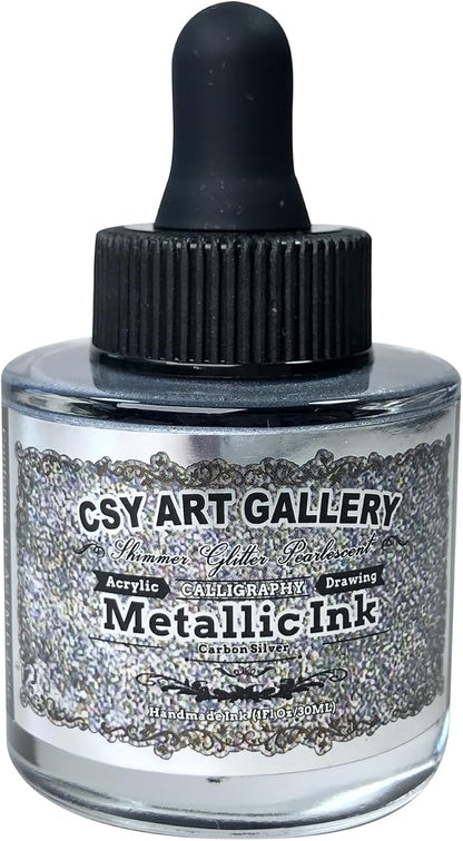 CSY Art Gallery Metallic Acrylic Paint Ink-Alcohol Inks -Crafts Paints by CSY+art+gallery