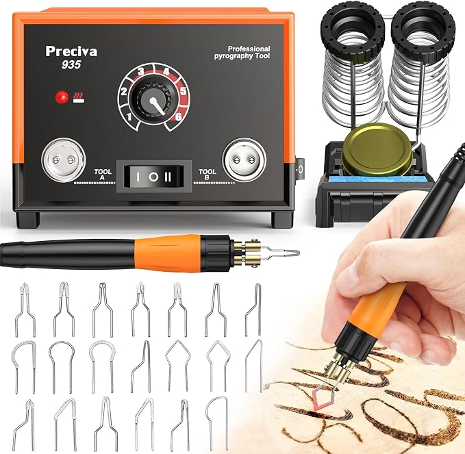Preciva 935 Dual Handle Wood Burning Kit by FindtheToolsYouWant